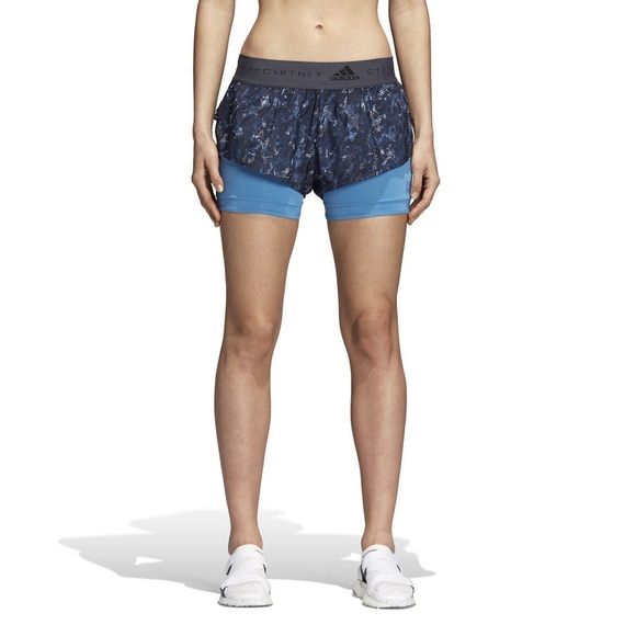 NWOT adidas By Stella McCartney Run Two-In-One Printed Short - Picture 3 of 16